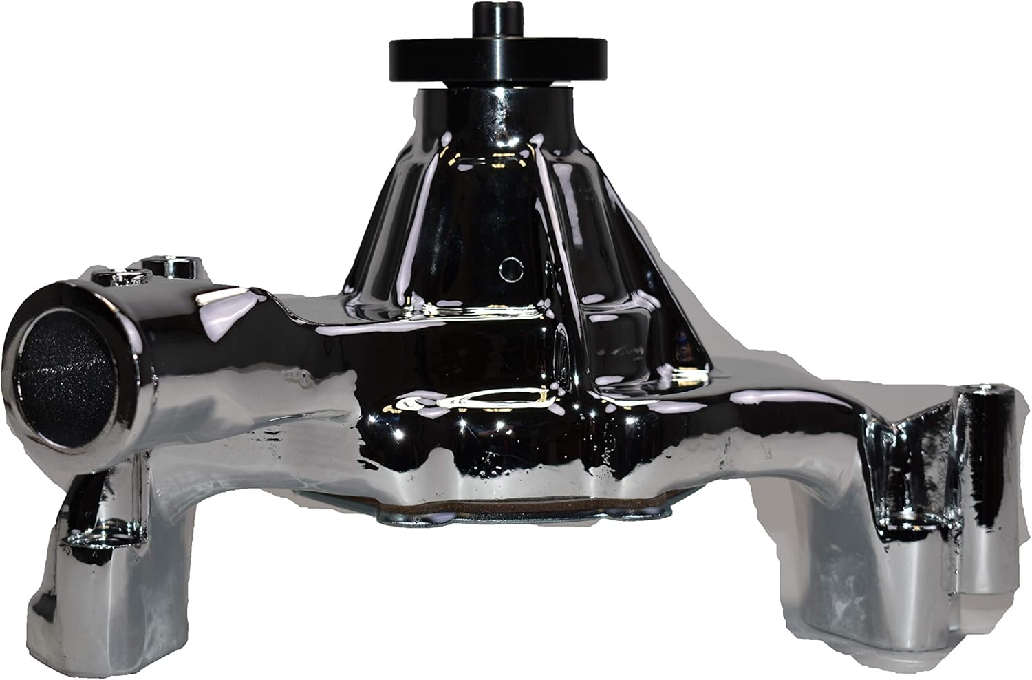 A-Team Performance - 8-Blade Aluminum 5/8" Volume Long Water Pump - Compatible with Big Block Chevrolet 396 402 427 454 Chrome