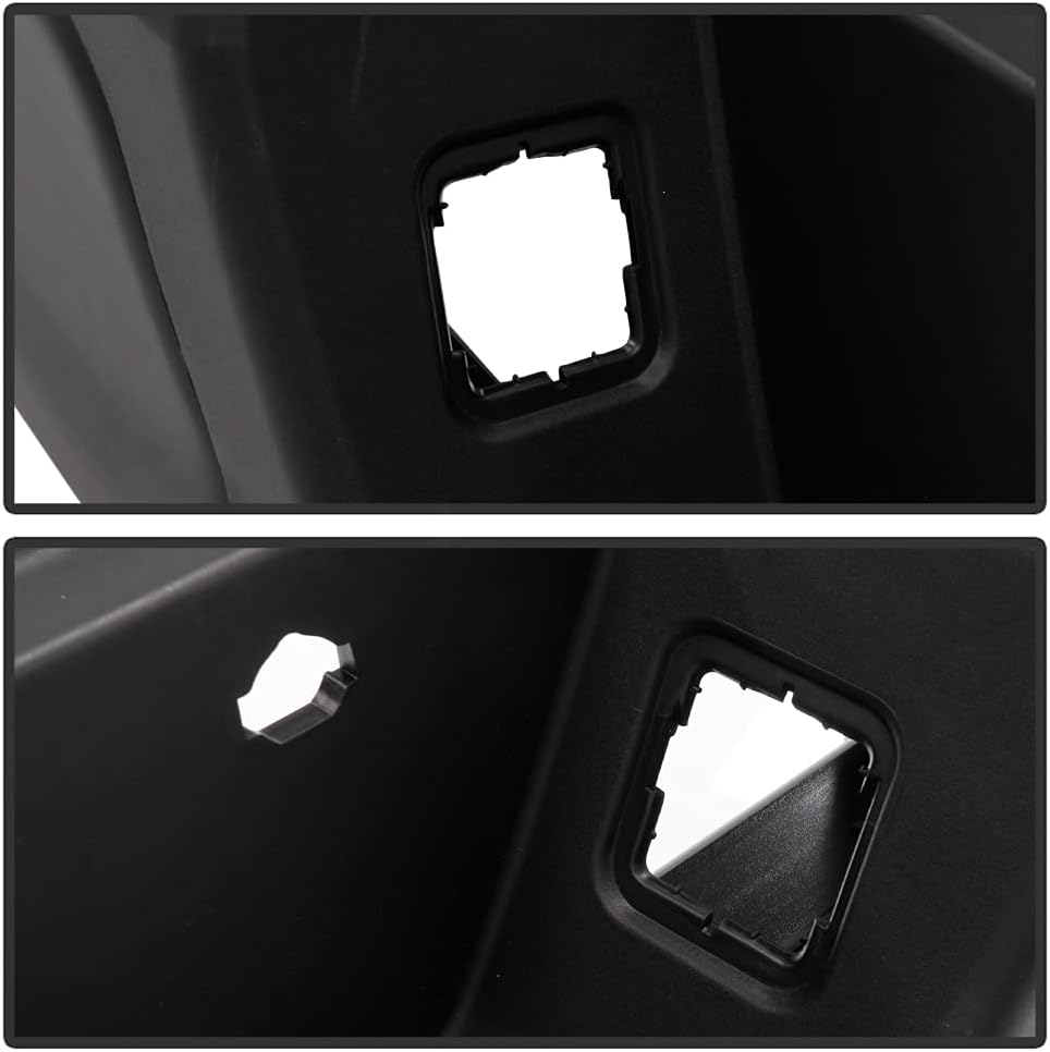ACANII - For 2015-2019 Ford F150 Pickup w/o Sensor Hole & Hitch Black Steel Complete Rear Bumper Assembly (Excpt Raptor)