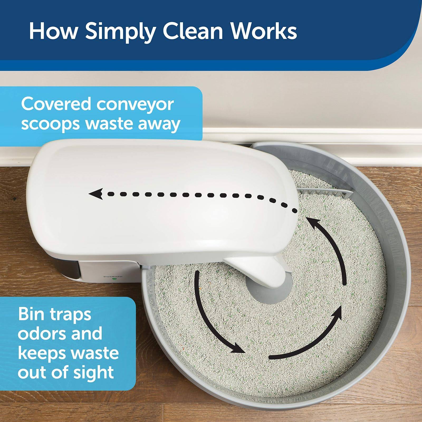 PetSafe Simply Clean Self-Cleaning Cat Litter Box, Automatic Litter