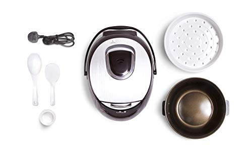 Yum Asia Sakura Rice Cooker with Ceramic Bowl and Advanced Fuzzy Logic (8 Cup, 1.5 Litre) 6 Rice Cook Functions, 6 Multicook Functions, Motouch LED Display, 120V Power