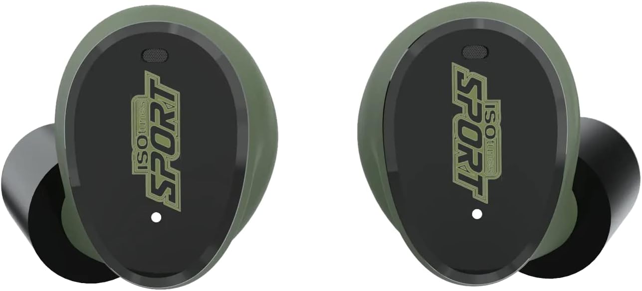 ISOtunes Sport Caliber Shooting Earbuds: True Wireless Bluetooth Hearing Protection, Water and Dust Proof, 13 Hour Battery, 25 dB Noise Reduction Rating (NRR)