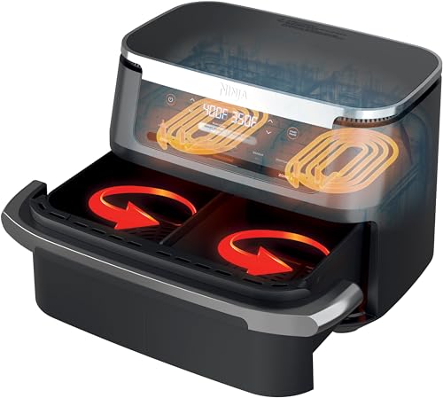 Ninja AD350CO Foodi 6-in-1 XL 2-Basket Air Fryer Renew