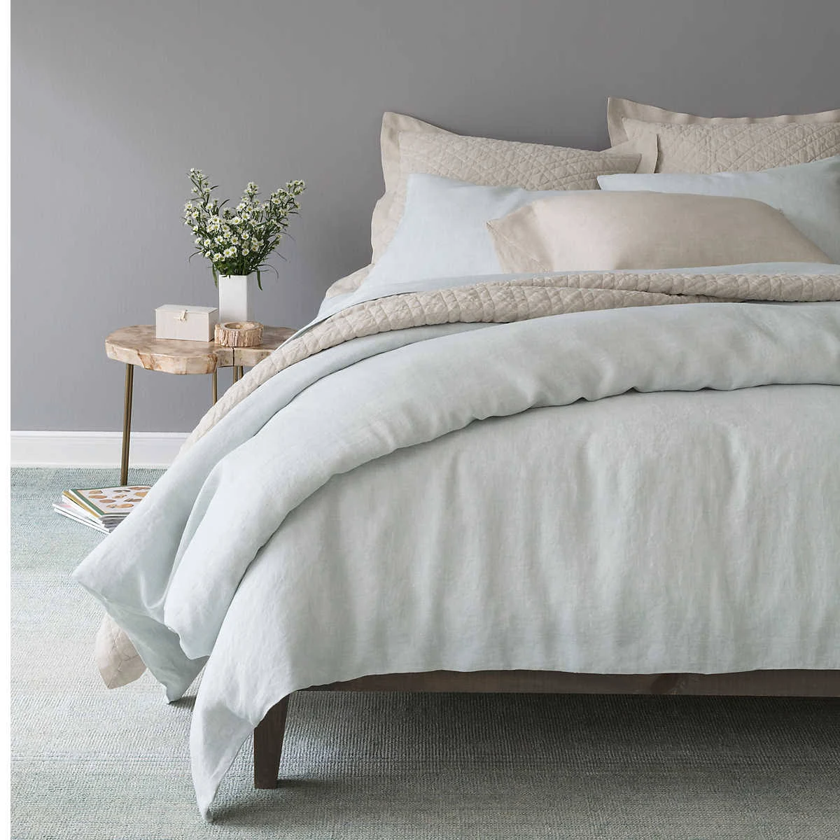 Pine Cone Hill Washed Linen Natural Quilt Twin