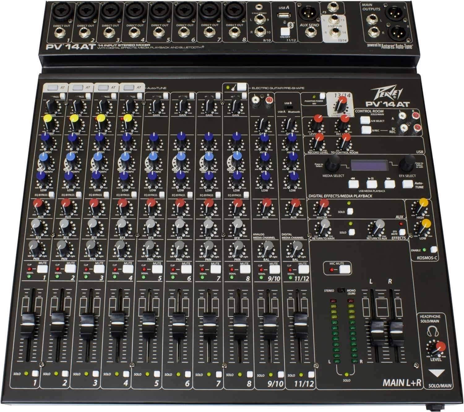 Peavey PV 14 at 12-Channel Mixer with Autotune