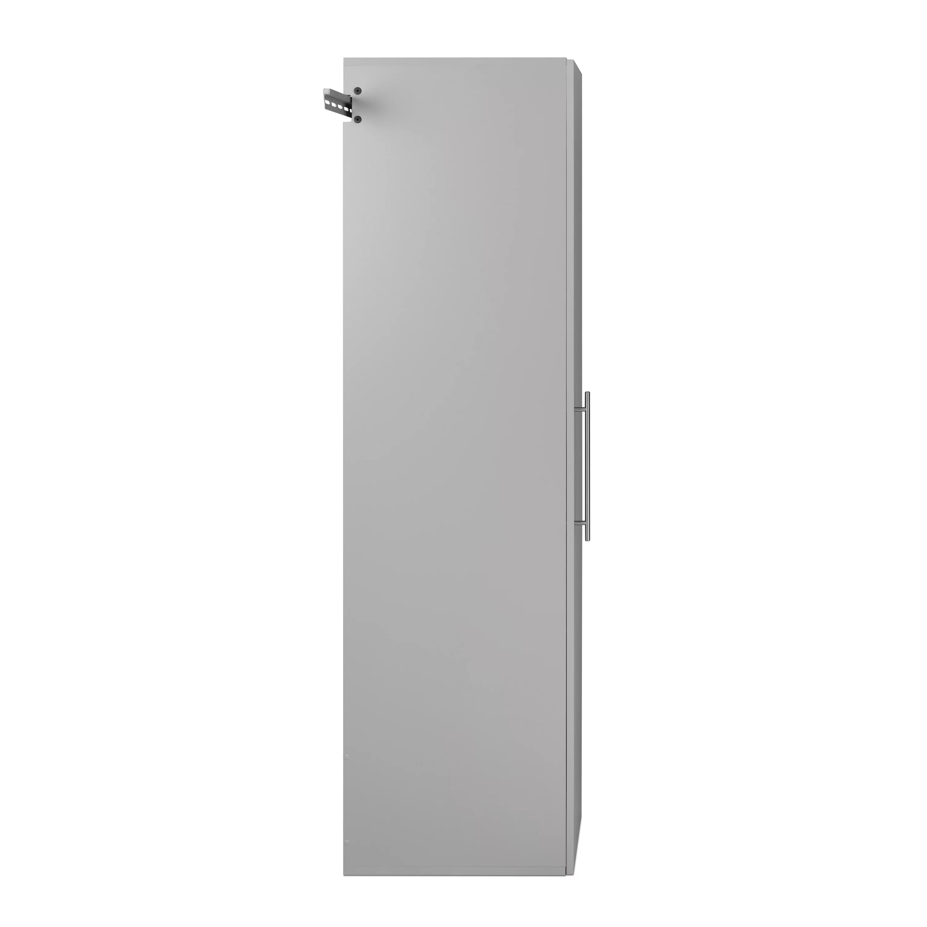 Prepac HangUps Narrow Wall Mounted Garage Storage Cabinet, 18" W x 72" H x 20" D, Light Gray