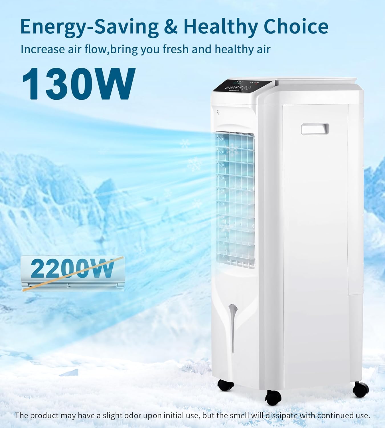 Swamp Cooler Air Conditioner,Evaporative Air Cooler with 4.2-Gal Tank,120° Oscillation,4 Ice Packs,3-In-1 Portable Evaporative Cooler Cooling Fan for Indoor Room Bedroom Garage Outdoor (31IN)