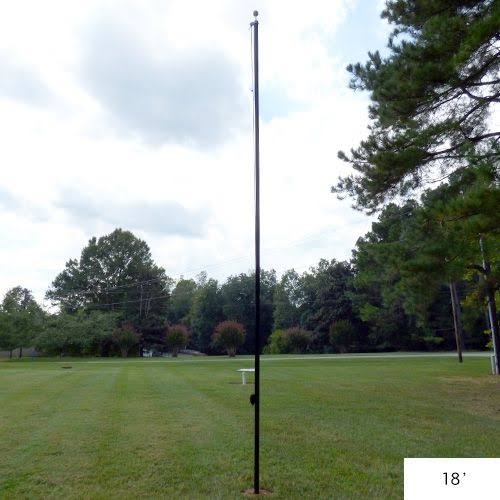 Valley Forge Residential Flagpole Kit, Black, Size: 18ft