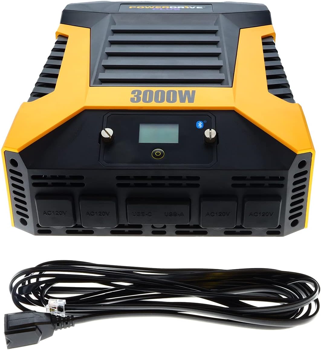 PowerDrive PWD3000P 3000 Watt Power Inverter with Bluetooth Technology