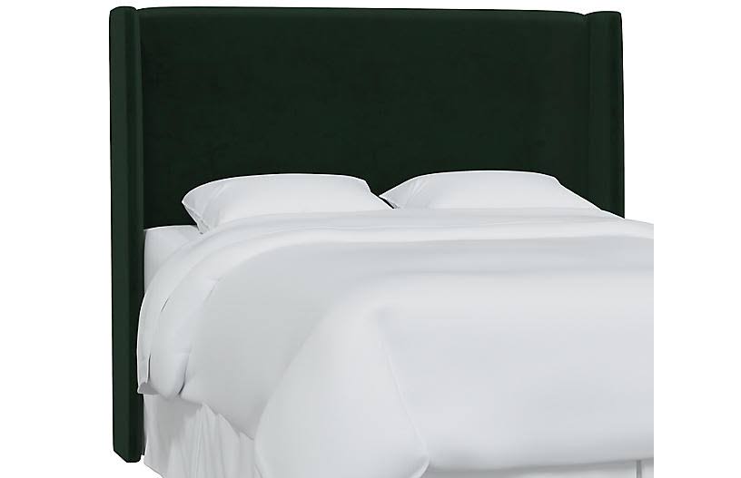 Kelly Velvet Headboard - Cal King - Green