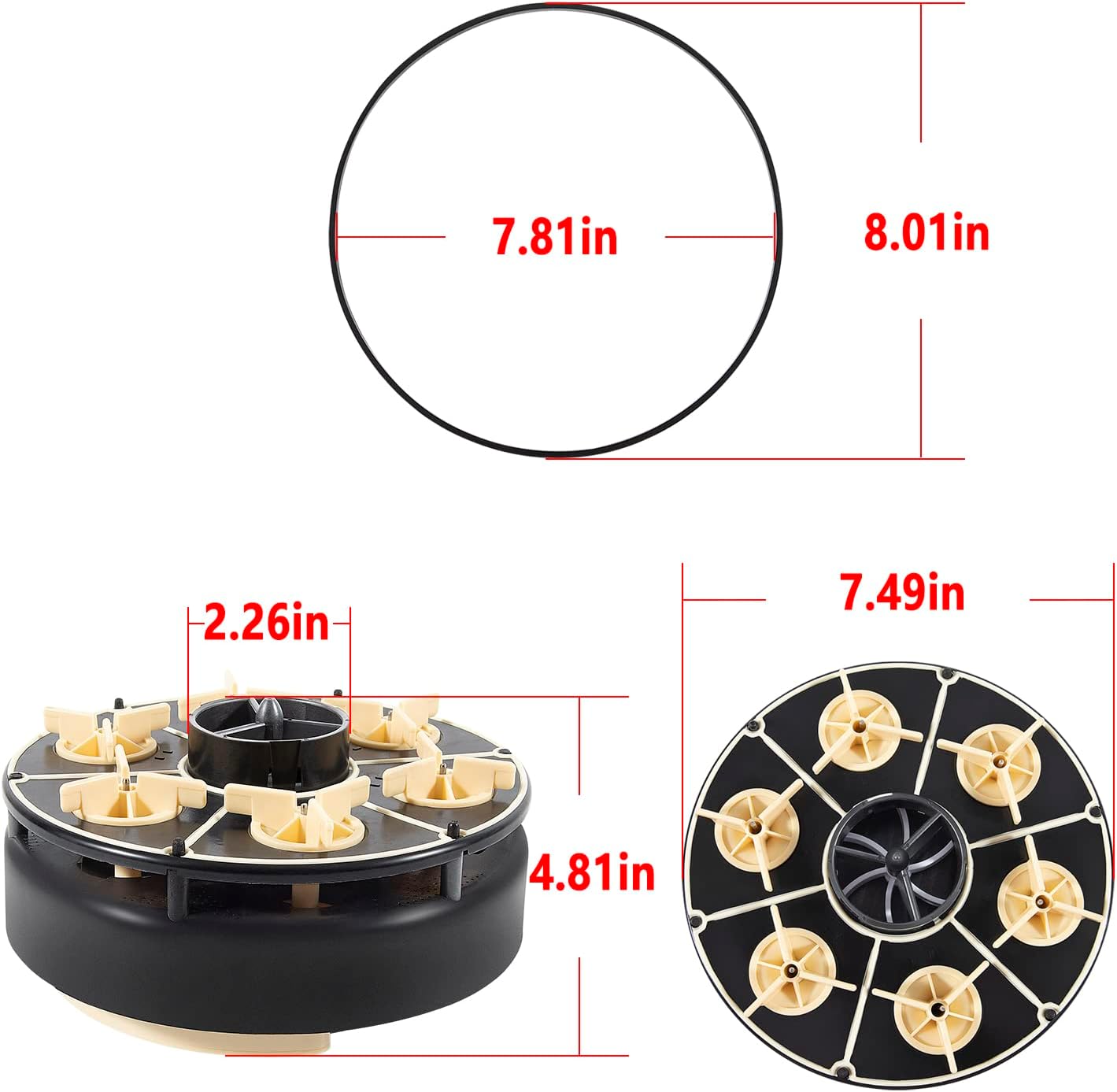 4 Port Gear Module for Paramount in-Floor Cleaning System Water Valve, Replace 004-302-4406-00
