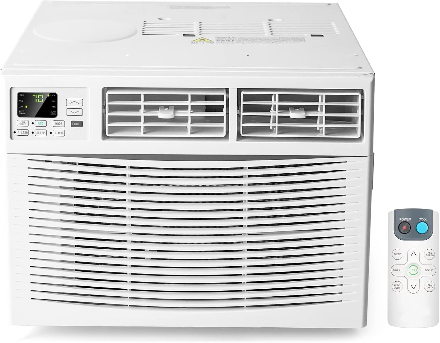 PETSITE Window Air Conditioner 15000 BTU, Window Mounted Window AC Cooling Unit with Remote Control, Cools up to 800 Sq. Ft