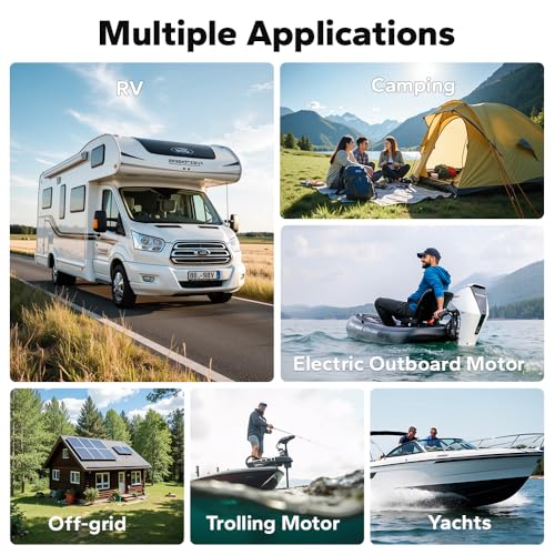 LiTime 12V 100Ah LiFePO4 Battery BCI Group 31 Lithium Battery Built-in 100A BMS, Up to 15000 Deep Cycles, Perfect for RV, Marine, Home Energy Storage