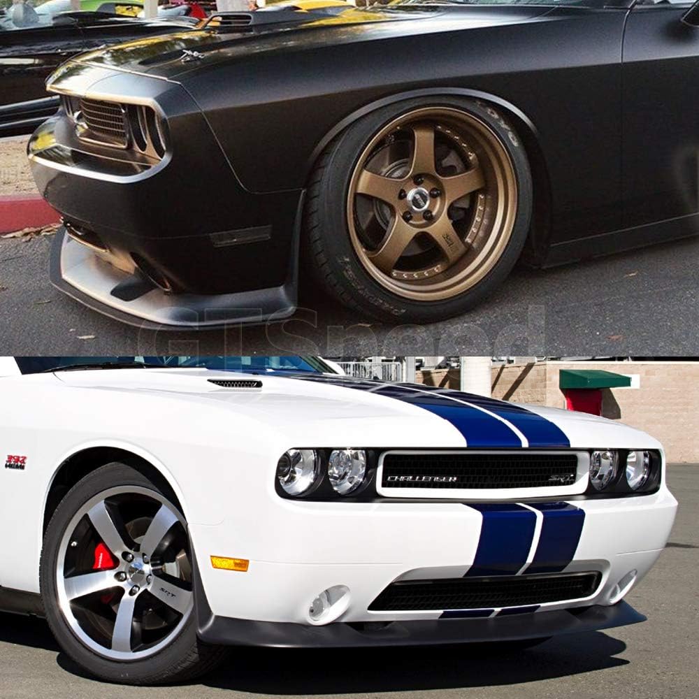 [GT-Speed] Compatible/Replacement for SRT Style PU Front Bumper Lip, 2011-2014 Dodge Challenger
