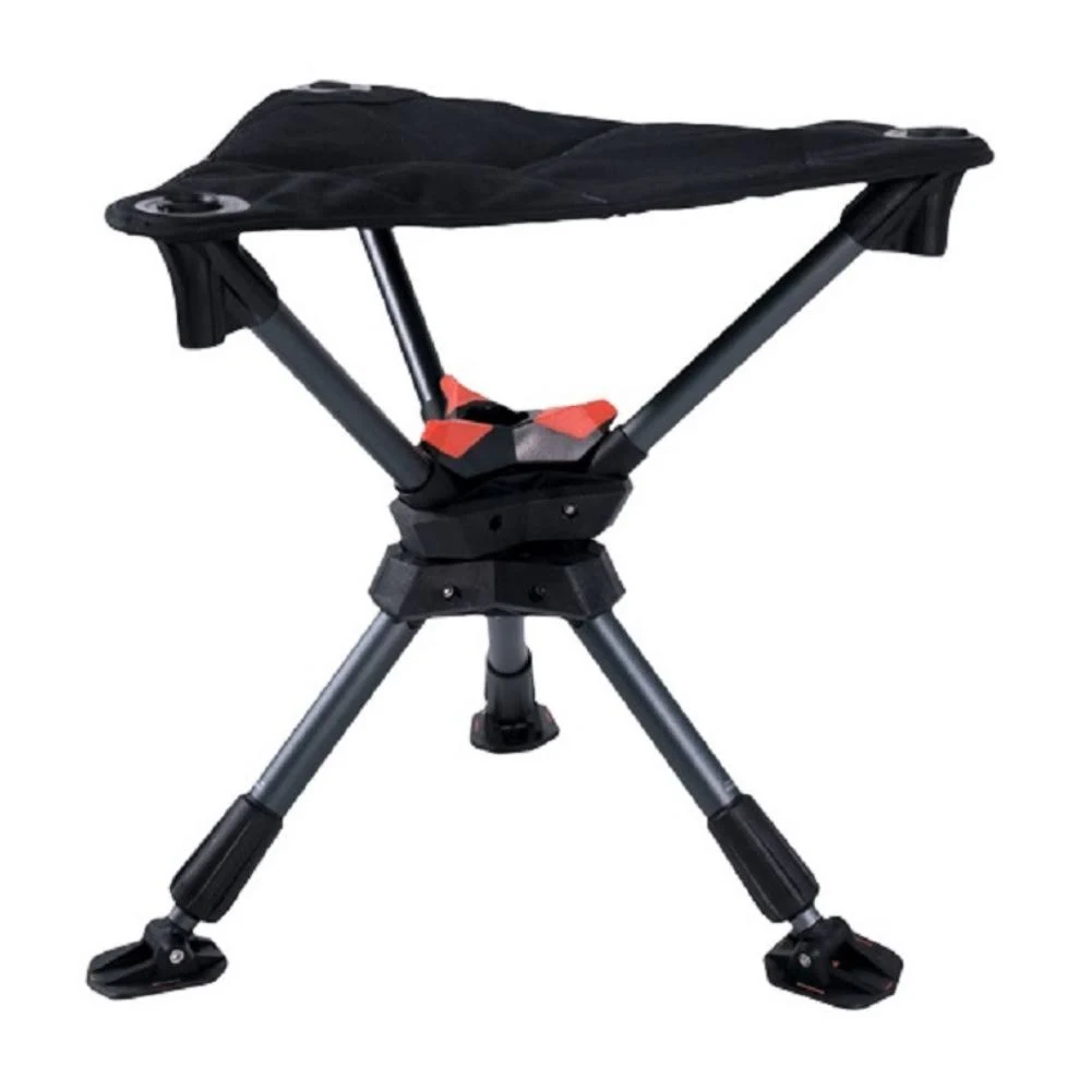 Chama Folding Swivel Chair in Black