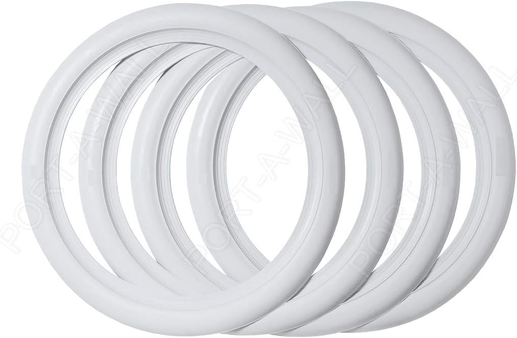 for R14 Tires Old School Hot Rod Classic Style White Walls 4 pcs .PORTAWALL Pack of 2