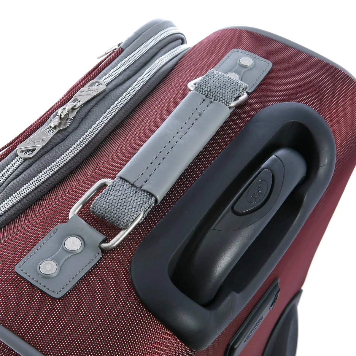 Olympia Tuscany 25 inch Expandable Vertical Rolling Case, Red