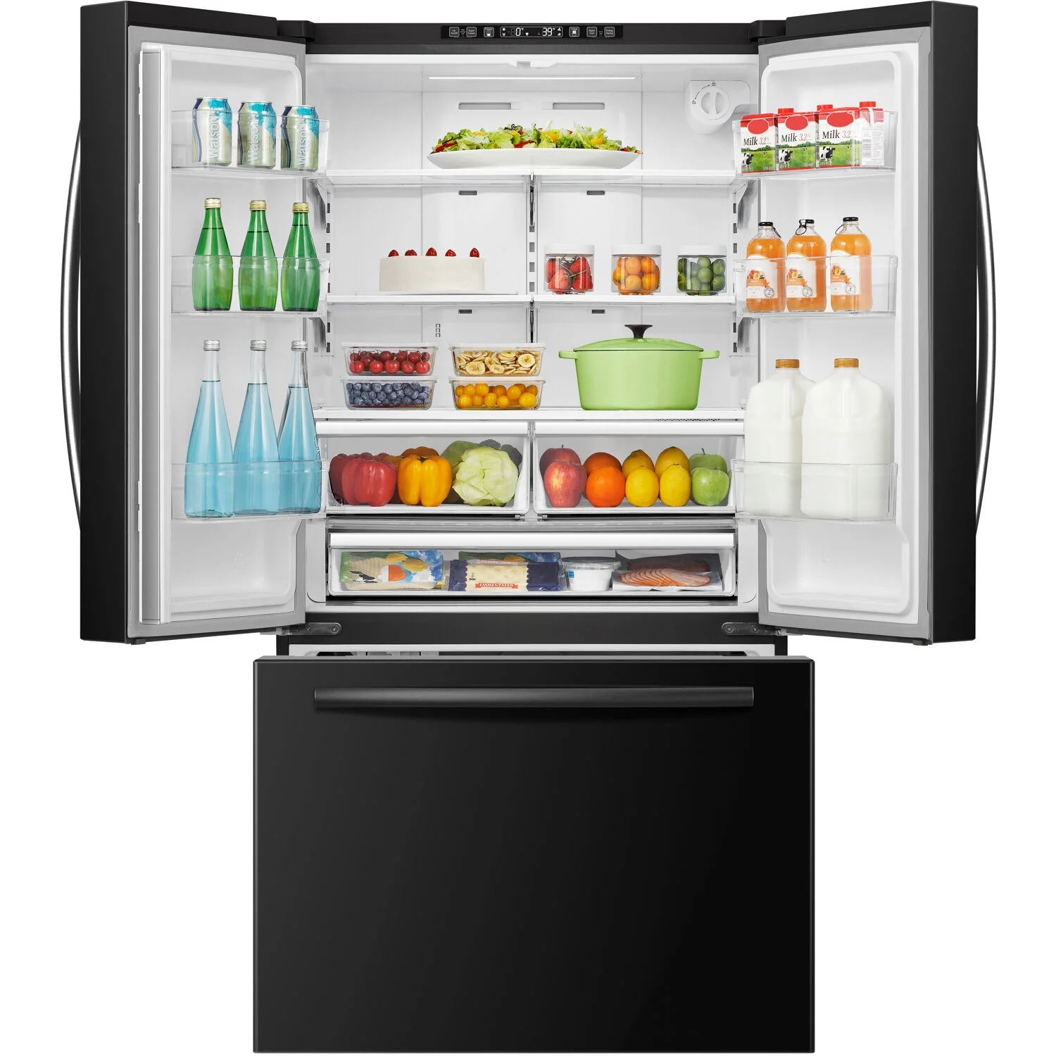 Mora  New 26.6 Cu. ft. 35.98 in Standard Depth French Door Refrigerator