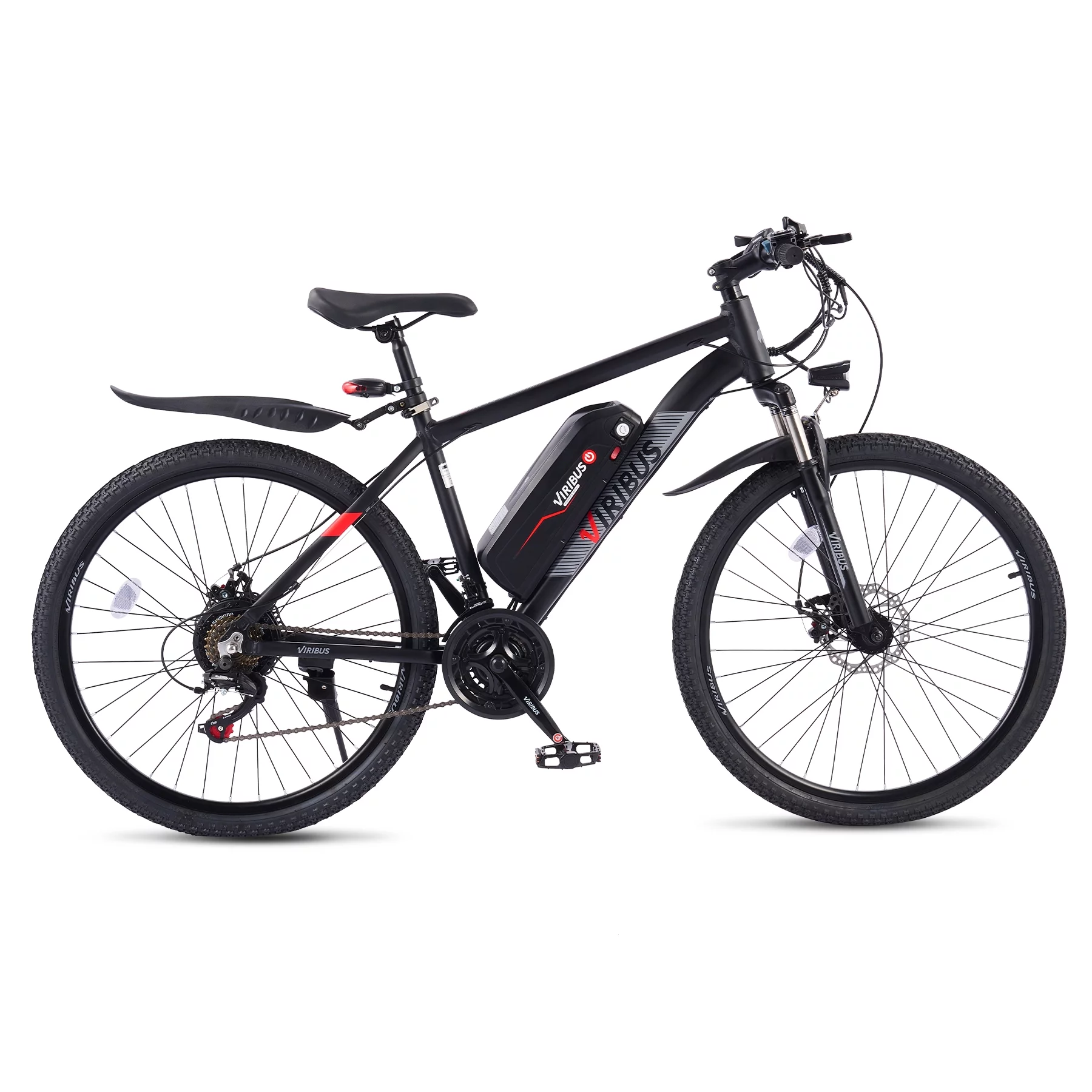 Viribus Electric Mountain Bicycle 26" 350W Adult Electric Bike 48V Lithium Battery Black