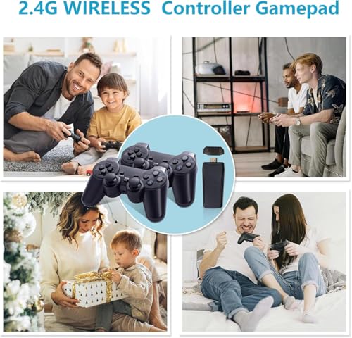 Retro Game Console, Retro Gaming Console, Game Console, Wireless Retro Gaming Console, 25000+ Games & 9 Emulators Built in, Plug and Play Video Games Wireless Controllers
