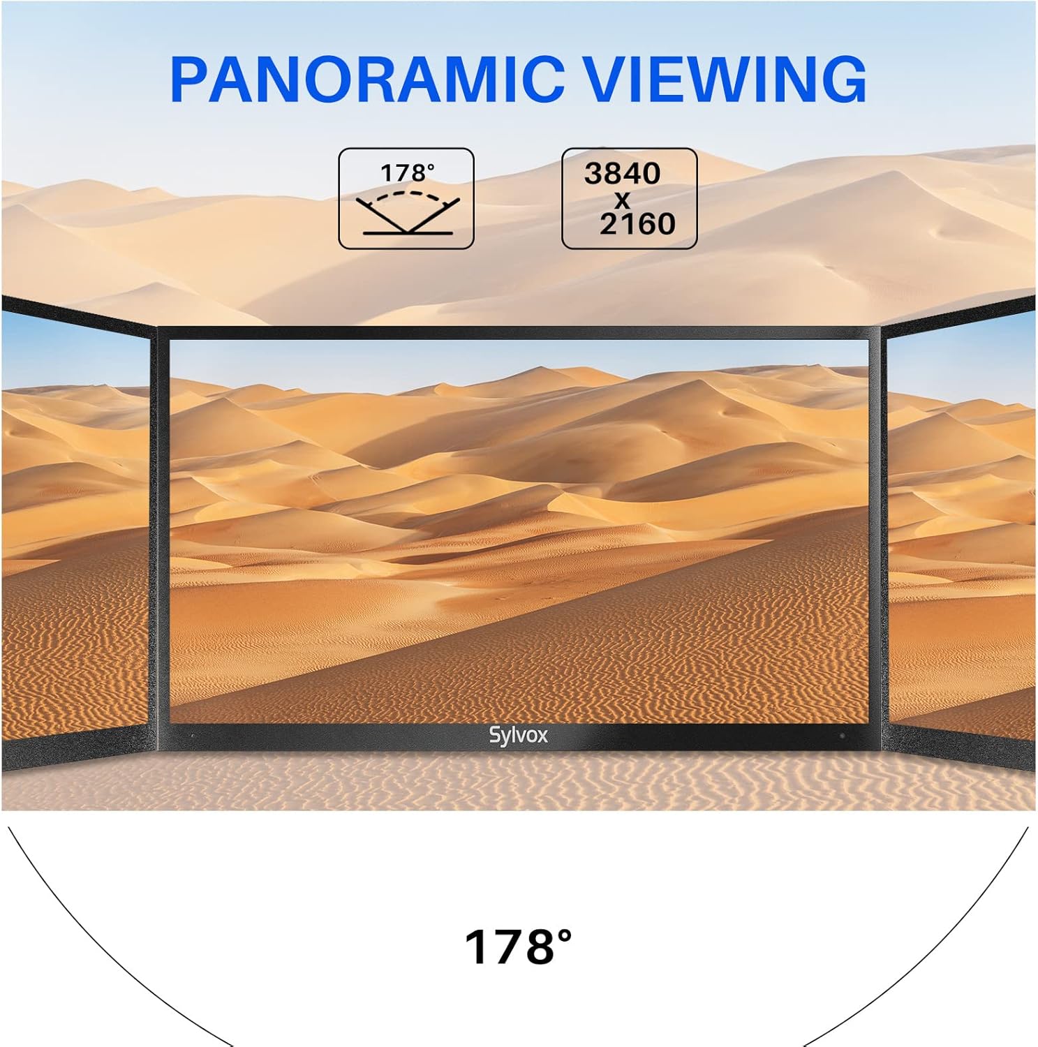 SYLVOX Outdoor TV, 55 inch Smart Outside TV 2000nits for Full Sun, Waterproof Outdoor Television,Built-in APP Store Voice Assistant and Chromecast(Pool Pro Series,2023)