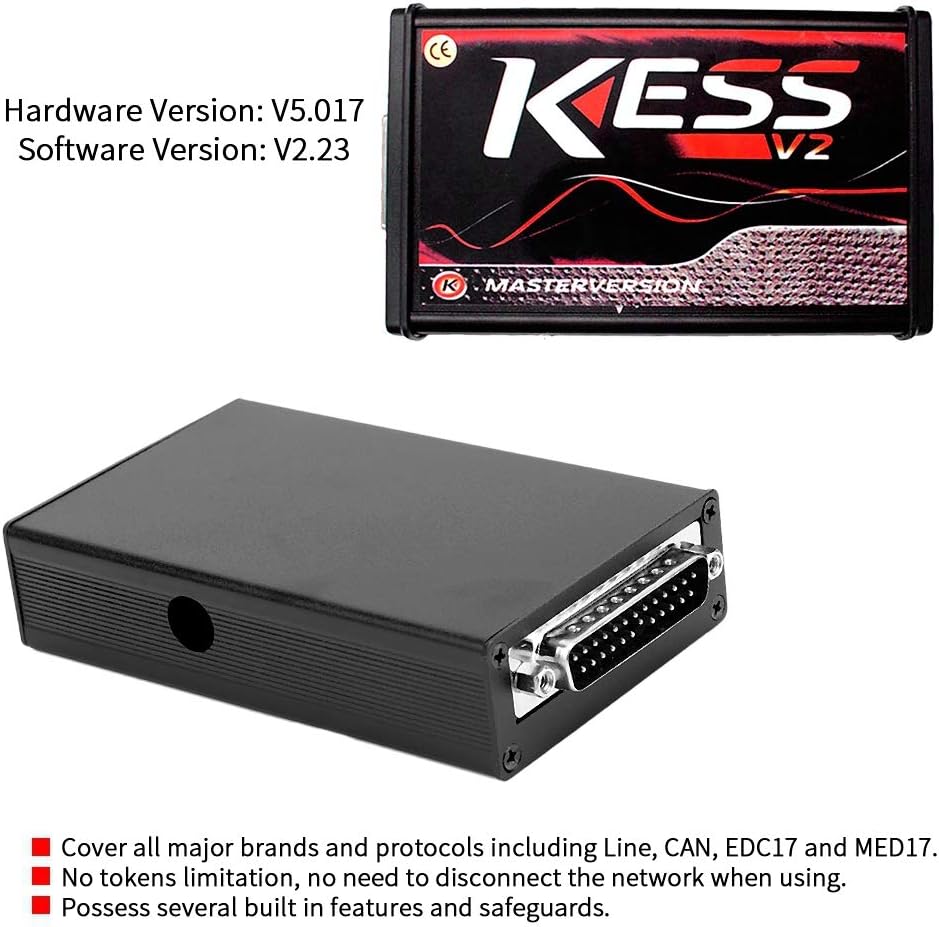 ECU Car Diagnostic Scanner Tool,KESS V2 V5.017 ECU OBD2 Programming Tool Unlimited Token Car Diagnostic Tool