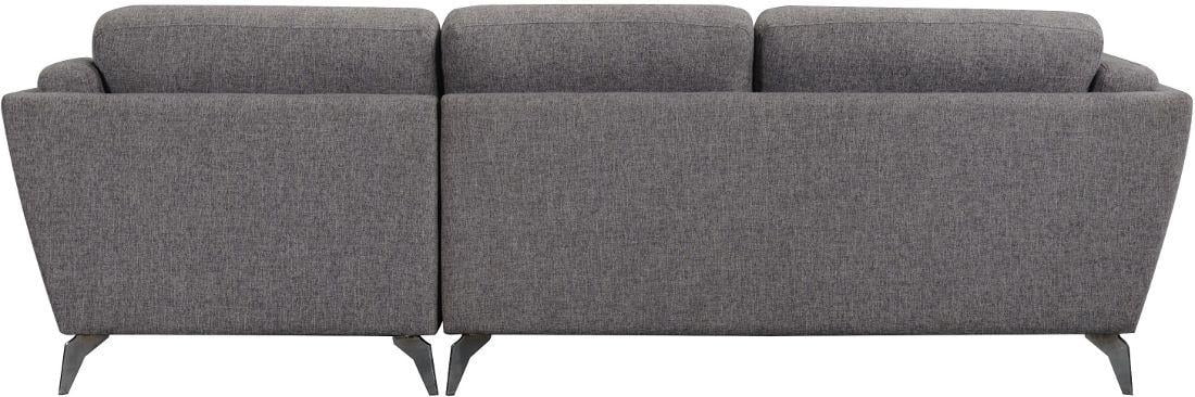 Contemporary Gray Fabric Sectional Sofa by Acme Beckett 57155-2pcs