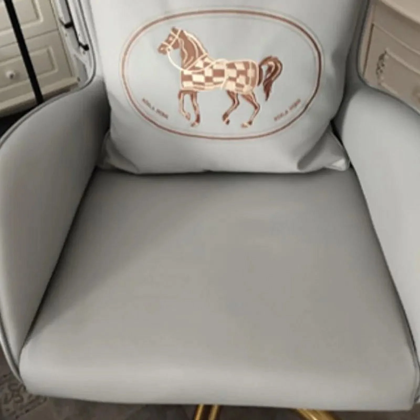 Design Mobile Desk Chair Computer Ergonomic Reading Throne Leather Chair Accent Portable Fishing Chaise Bureau Furniture T50BY