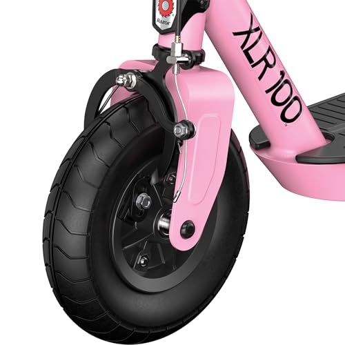 Razor Power Core XLR 100 Electric Scooter Outdoor Ride-On Toy for Ages 8+, Up to 10 MPH, 8" Pneumatic Front Tire, 90W High-Torque Hub Motor