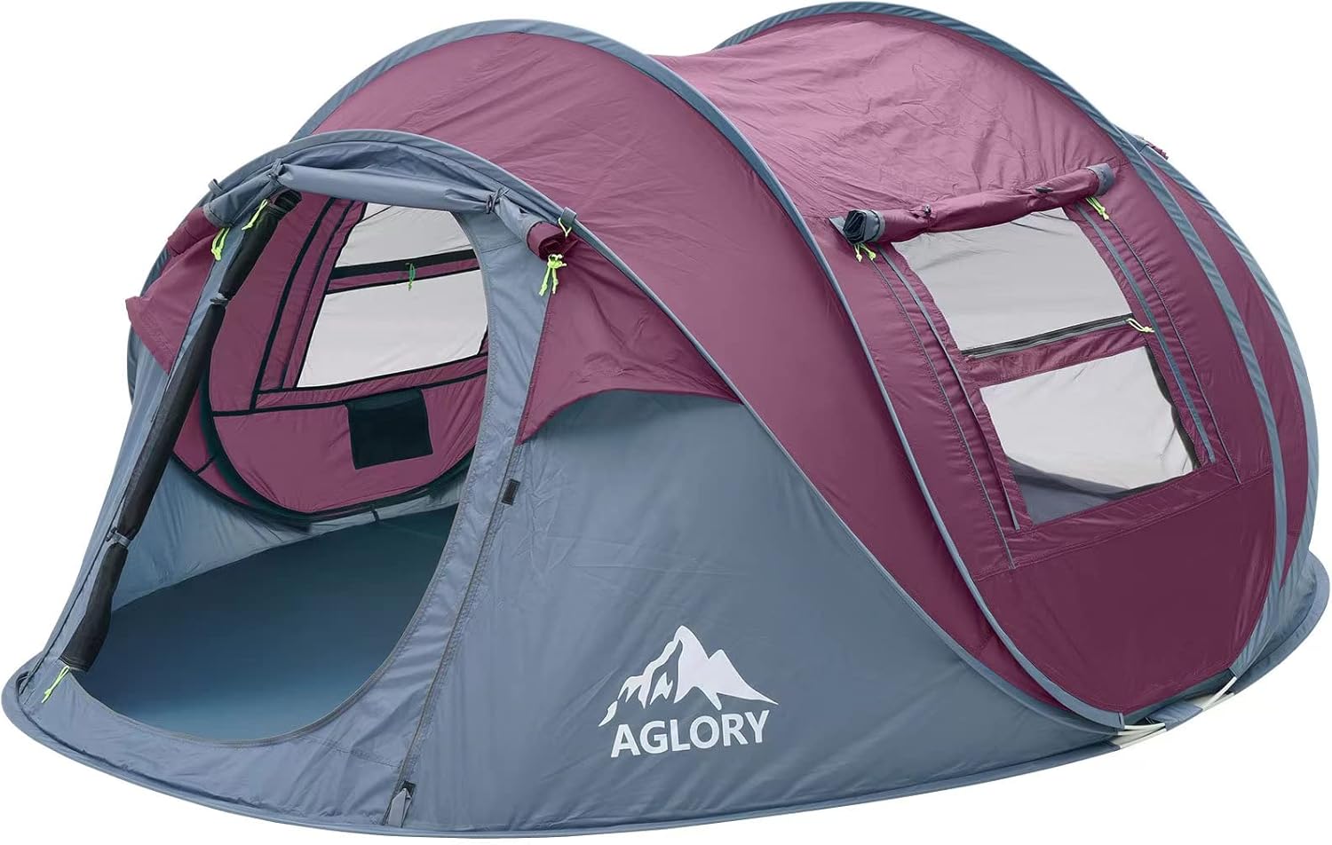 4-5 Person Easy Pop Up Tent,Automatic Setup,Waterproof, 2 Doors-Instant Family Tents for Camping, Hiking & Traveling
