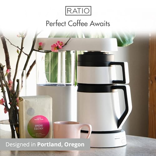 Ratio Coffee - Series 2 Six Coffee Maker, Simulated Pour-Over Coffee Machine, Coffee Pot with Brewing Capacity, Makes 2-8 Cups
