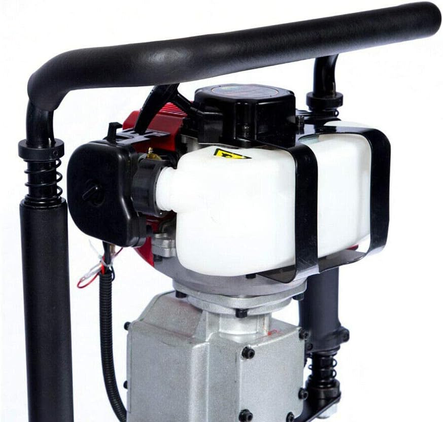 Gas Powered T Post Driver 52CC 2.3HP Pile Gasoline Engine Push Fence Farm Hammer Push Pile Lightweight Petrol Piledriver