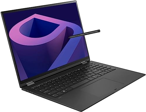 LG Gram 16 2-in-1 Laptop 2023 16" WQXGA IPS Touchscreen 12-Core Intel i7-1360P 32GB LPDDR5 1TB SSD Intel Iris Xe Graphics Thunderbolt 4 Wi-Fi 6E Backlit KB Fingerprint Win 11 Home Pen w/ONT 32GB USB