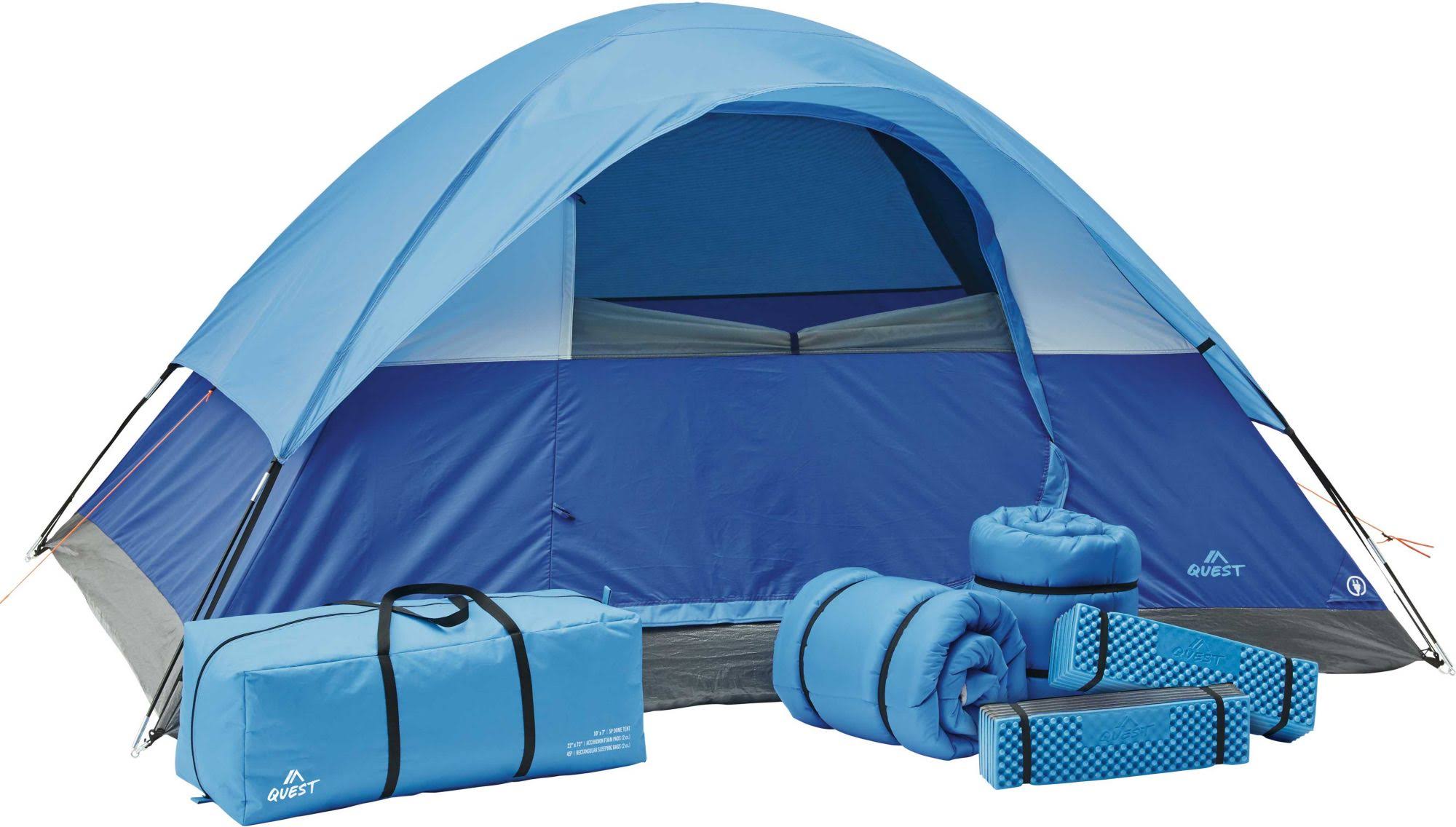 Quest Camp Kit Camping Package, Blue