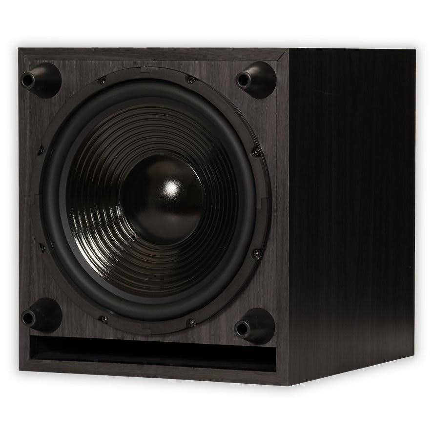 Acoustic Audio RWSUB10 10 inch Down-Firing Powered Subwoofer, Black