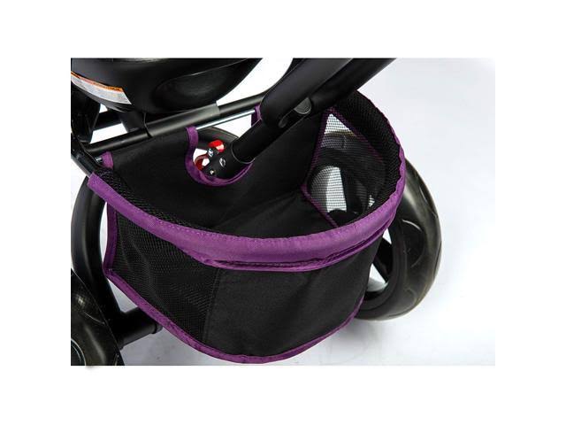Evezo Kailin 4-in-1 Stroller Trike with Full Canopy (Purple)