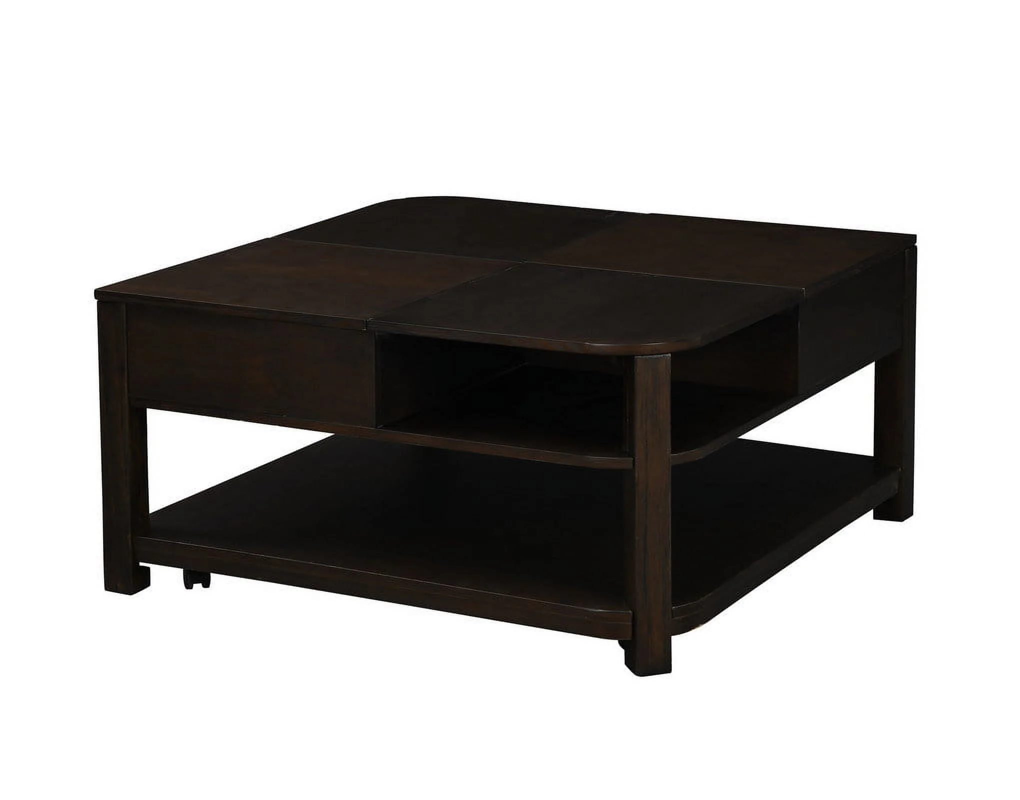 Versatile Coffee Table - Hidden Storage & Lift-Up Tabletops