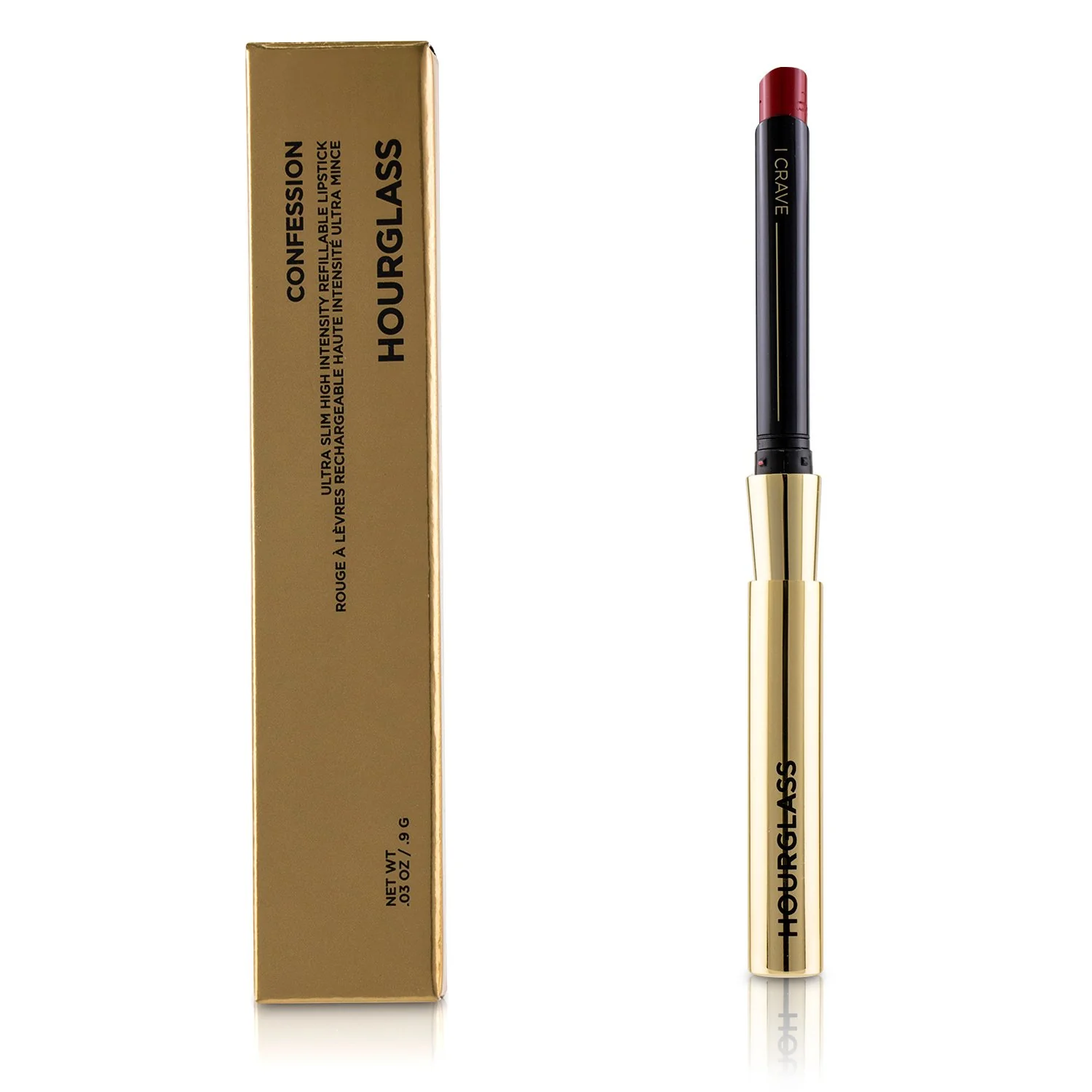 HourGlass Confession Ultra Slim High Intensity Refillable Lipstick - #I Can't Live Without (Red Currant)  0.9g/0.03oz
