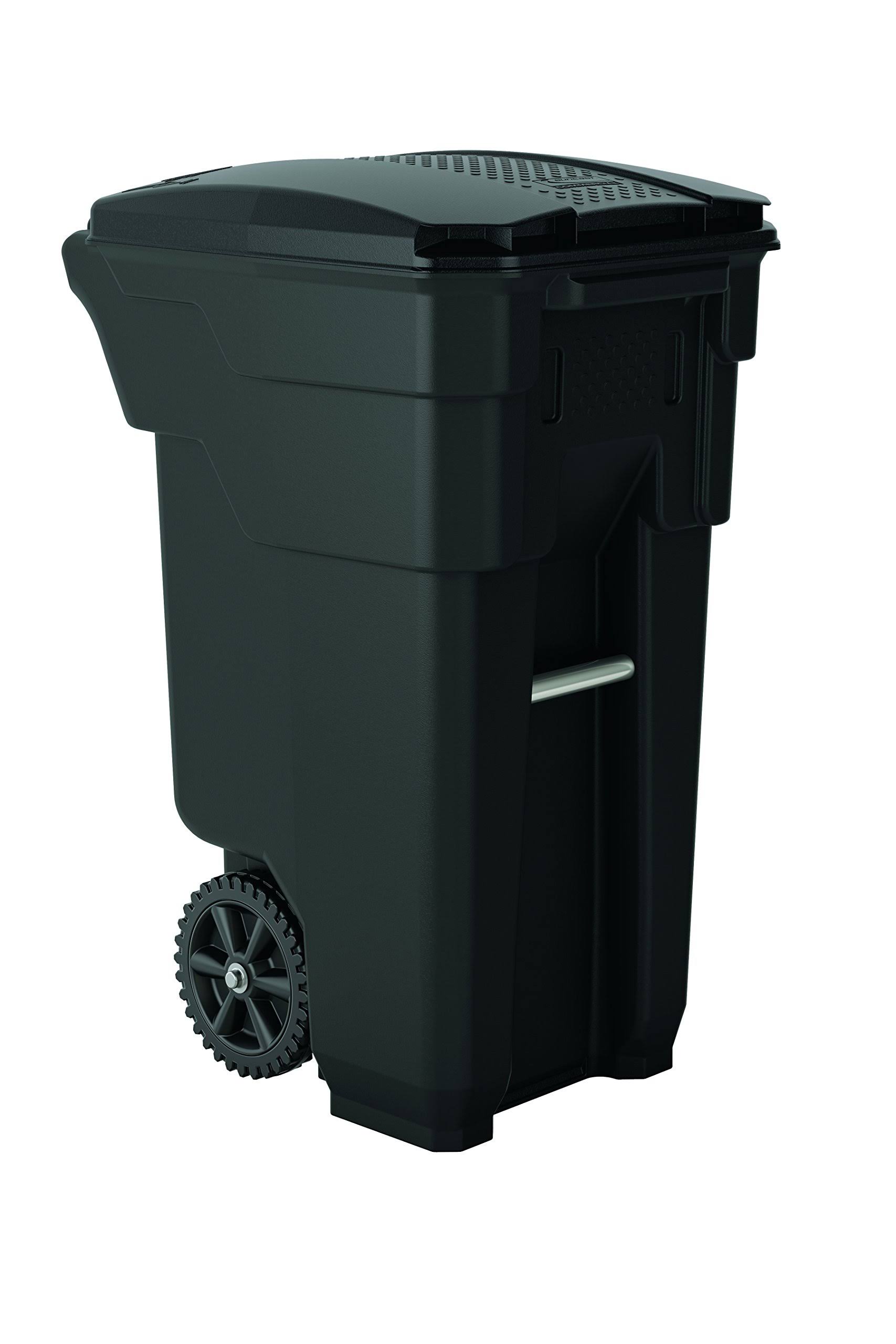 Suncast Commercial 32 Gallon Wheeled Trash Can (Gray)