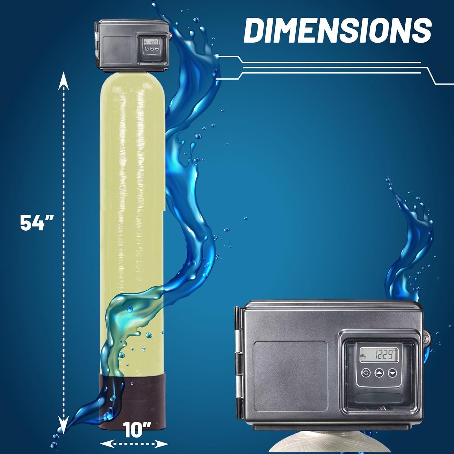 AFWFilters Platinum series air injection iron, sulfur removal filter system