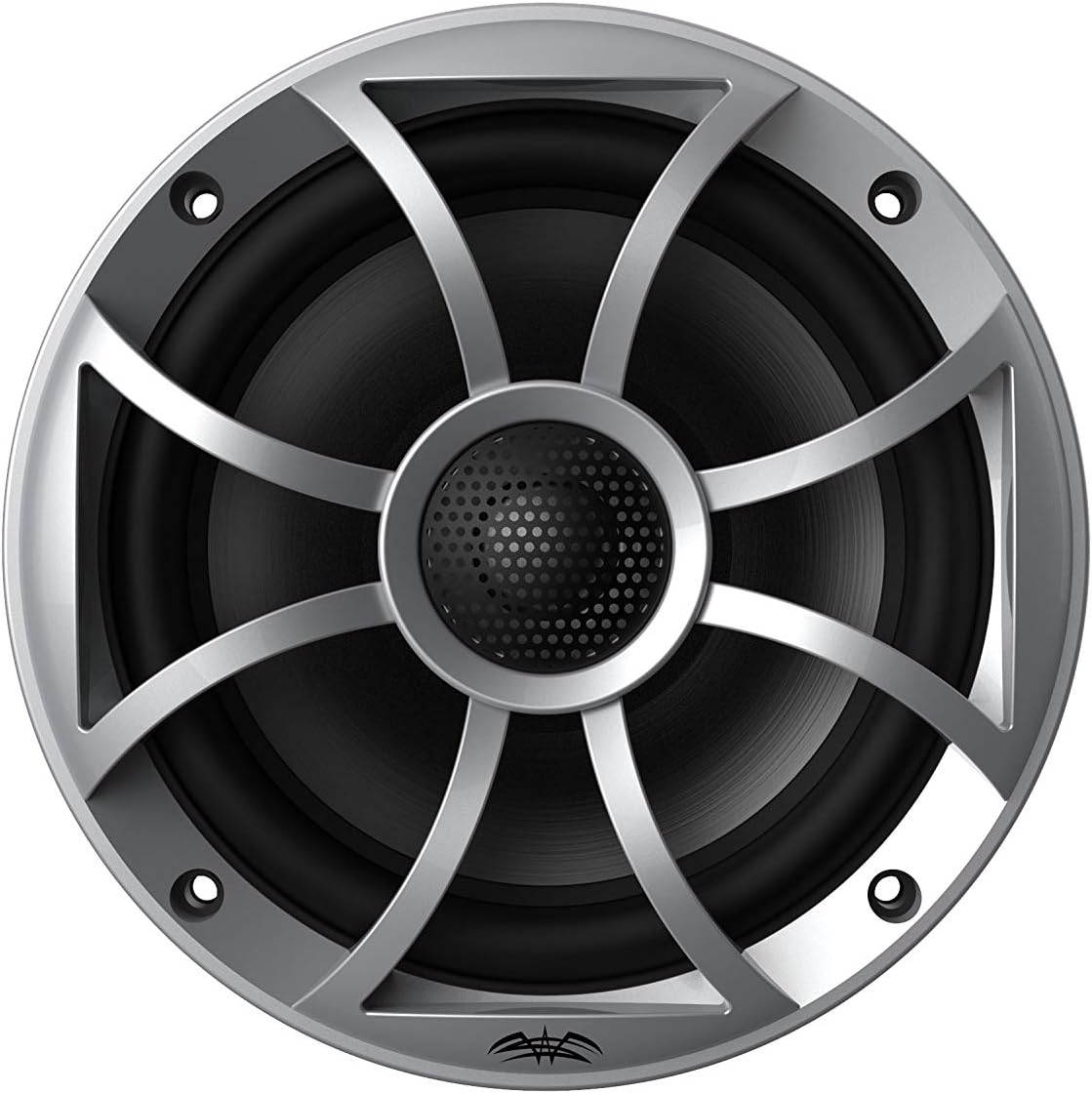 Fusion Entertainment MS-RA210 Marine AM/FM/BT/NEMA2000/SiriusXM Ready Stereo with 2 Pair Wet Sounds RECON6-S High Output 6.5 inches Marine Coaxial Speakers, Silver Grill