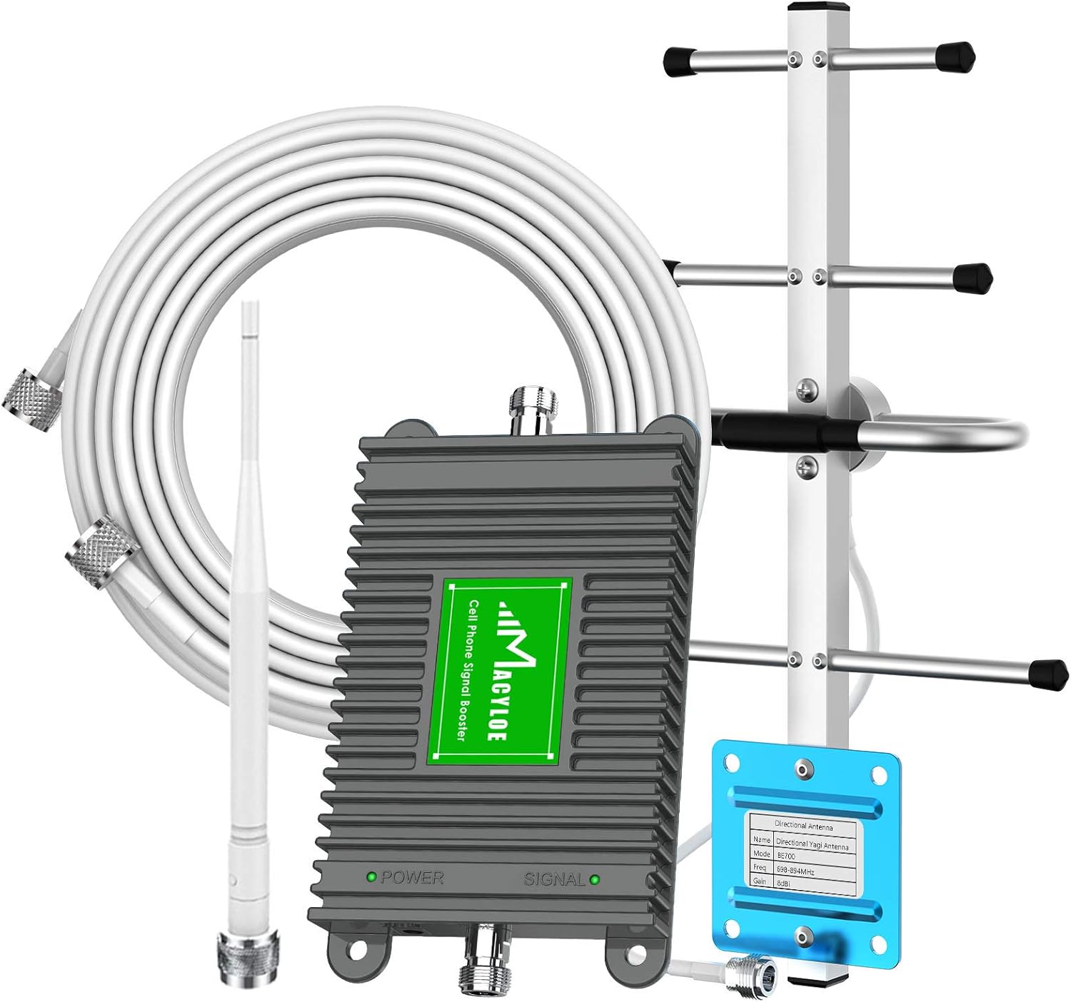 Verizon Home Cell Signal Booster Supports All US Carriers-Verizon，AT&T，T-Mobile，US Cellular 700Mhz Band 13/12/17 Signal Booster for Cell Phone Improves 4G LTE Signal Cover Up to 3,000 Sq. Ft