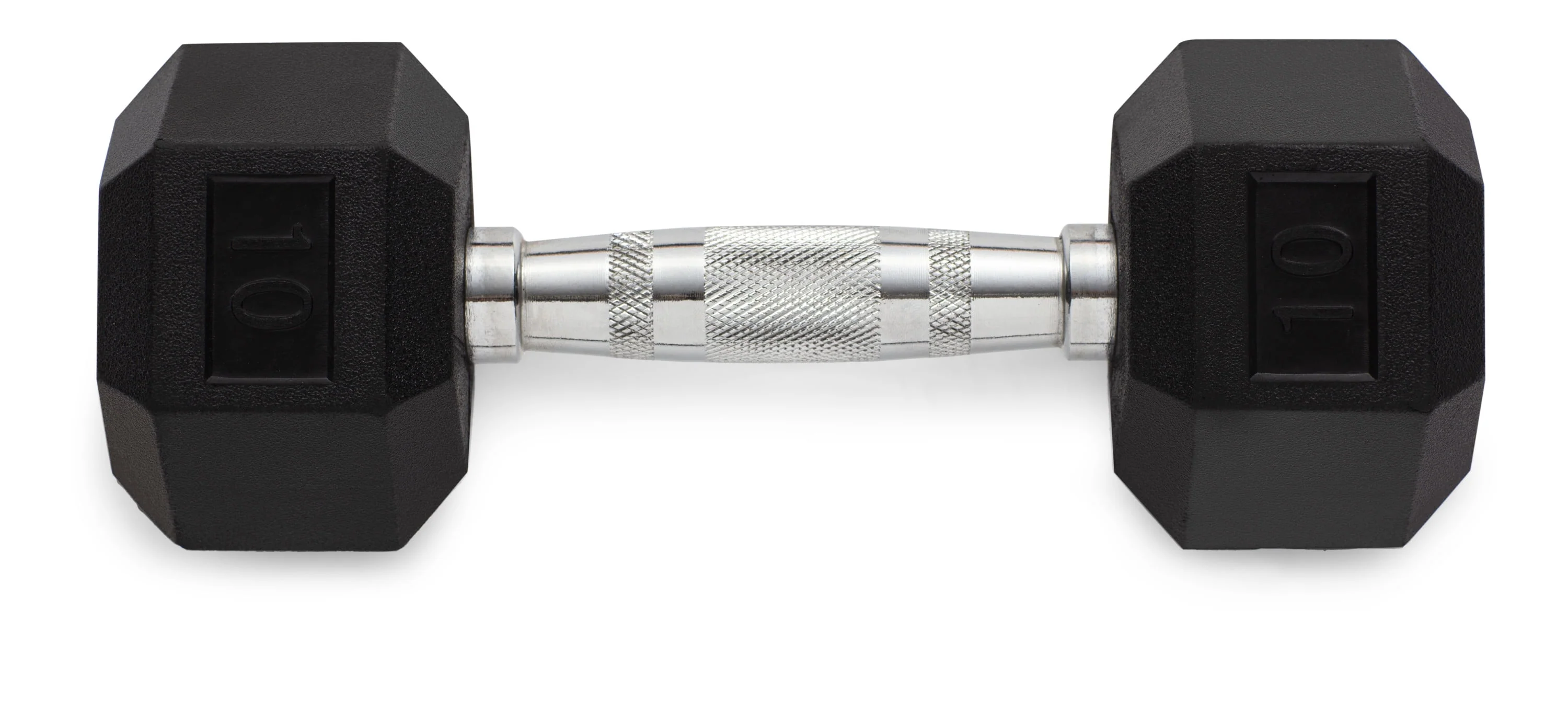 Weider, 25lb Rubber Hex Dumbbell, Single