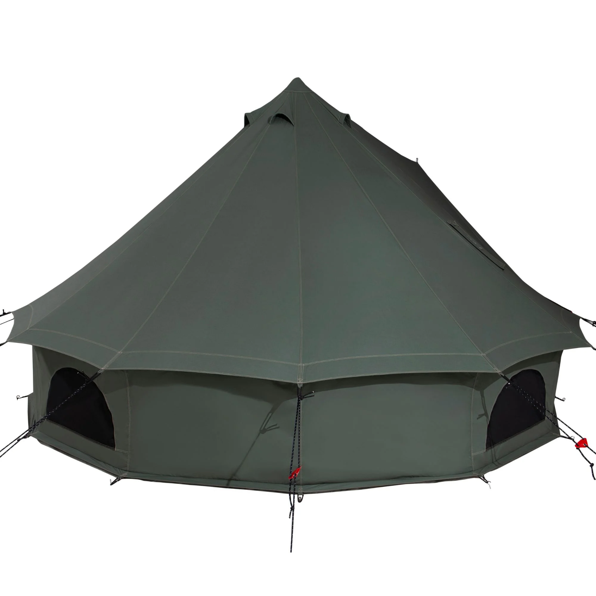 WHITEDUCK Regatta Canvas Bell Tent w/Stove Jack, Sandstone Beige, 13', Water Repellent 4-Season Camp