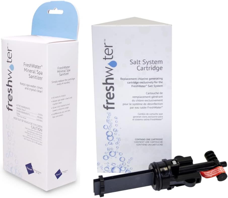 Freshwater Salt Cartridge Plus Freshwater Mineral Sanitizer Bundle