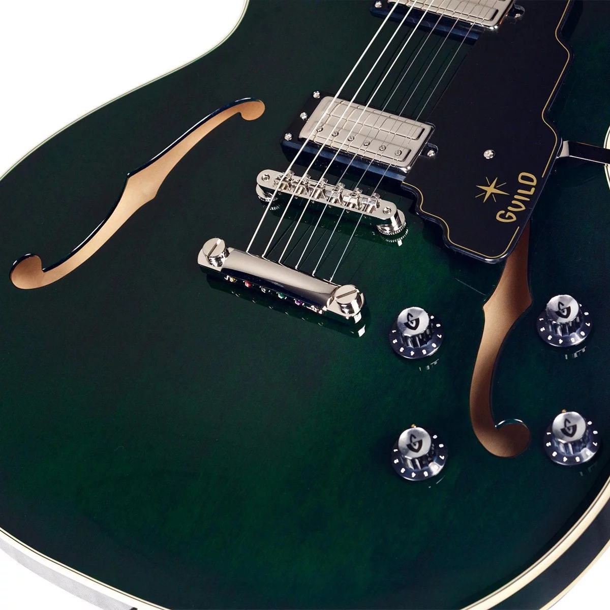 Guild Starfire IV Maple Semi Hollow Body Electric Guitar with Case - Blem #B292 - Curated Treasures Market
