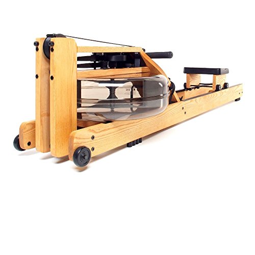 WaterRower Ash Rowing Machine with S4 Monitor | USA Made Water Rower | Original Handcrafted Erg Row Machine for Home Use & Gym