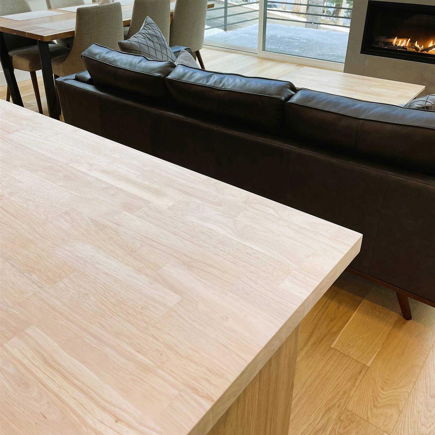 allen + roth 72-in x 25-in x 1.5-in Natural Straight Hevea Butcher Block Countertop AR1525FJRW-72 - Shop Hardware Tools Online Store