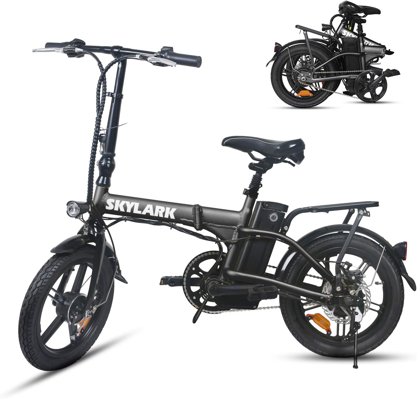 NAKTO Electric Bike Folding Ebike for Adults 350W City Electric Bicycle, Removable 36V 10AH Battery 40Miles Range 20MPH, Portable Commuting Electric Bicycle with Charger 4 Colors ebike