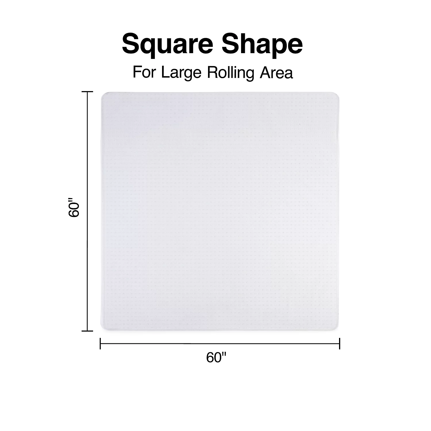 Staples Standard 60 x 60 Rectangular Chair Mat 28590