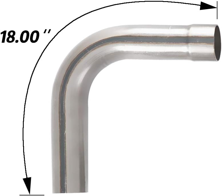 2.5'' Mild Steel Custom Exhaust Kit Tubing Mandrel Bend Pipe Straight & U-Bend Universal 8PCS